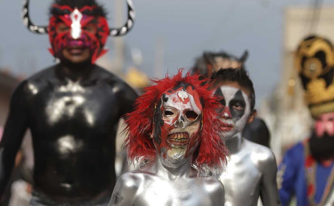 Los xinacates son personajes característicos del Carnaval de San Nicolás de Los Ranchos | Foto: EsImagen para El Universal Puebla