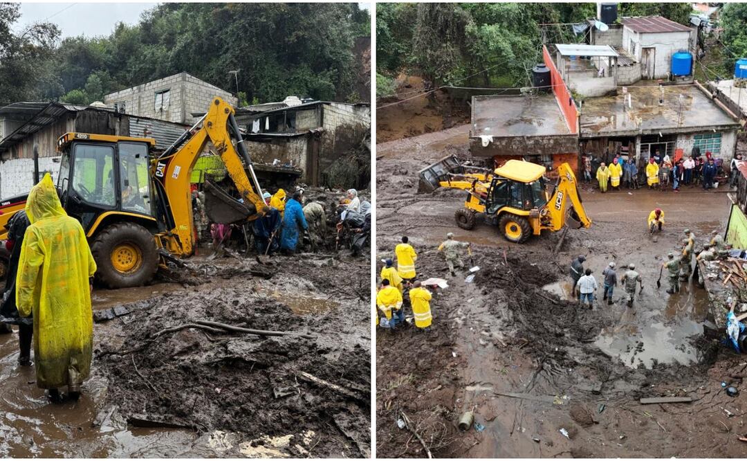 Personal especializado inicia plan estratégico de reconstrucción carretera | Foto: Gobierno de Puebla.