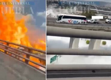VIDEO Pasajeros de Estrella Roja se salvan de explosión de pipa de gas en Puente de la Concordia