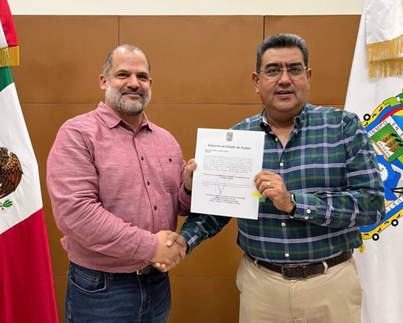 Alejandro Suárez es el relevo de la cuestionada Verónica Vélez en la CCS | Foto: Gobierno de Puebla