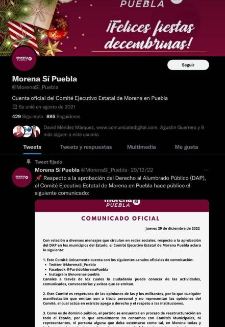 Se pelean en Morena Puebla hasta en las redes sociales