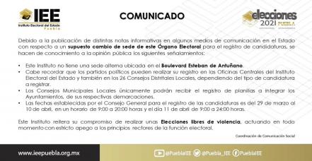 Ante bloqueo de Morena, IEE clarifica sedes para registros