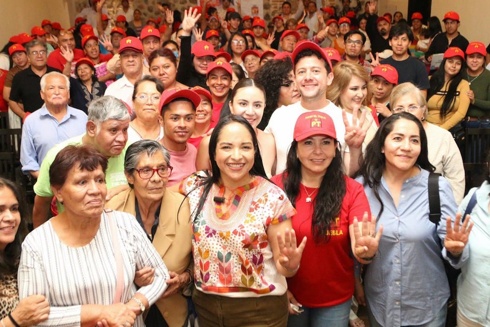 Liz Sánchez visitó San Martín Texmelucan / Foto:  Especial