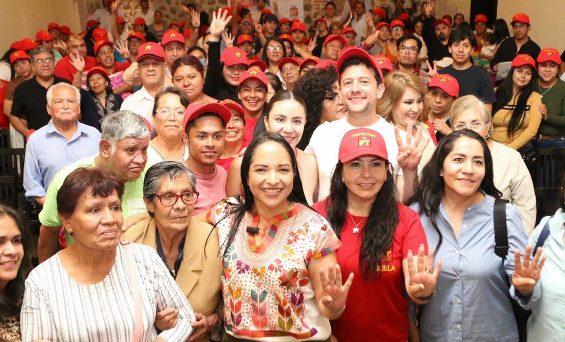 Liz Sánchez visitó San Martín Texmelucan / Foto: Especial