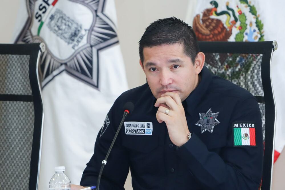En rueda de prensa la Secretaría de Seguridad Pública de Puebla dio detalles del caso Neto Calderón | Foto: Agencia Es Imagen para El Universal Puebla