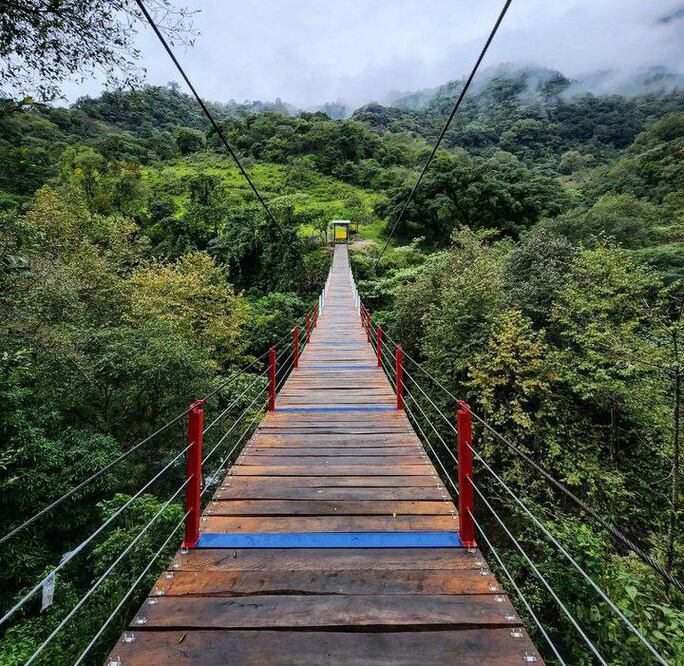 Este puente colgante Miguel Hidalgo y Costilla es todo un desafío | Foto: Instagram frenchy_damien
