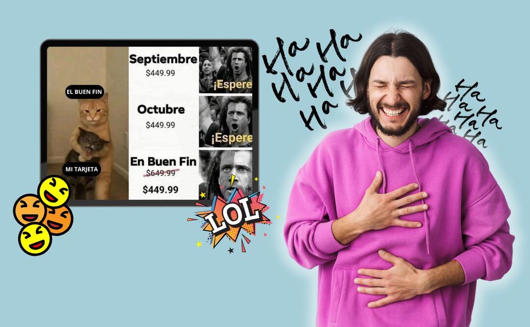 Checa los mejores memes del Buen Fin 2025 | Foto: RRSS / Canva