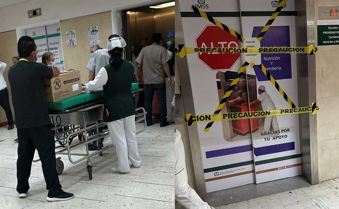 El diputado federal Mario Riestra comprobó que el elevador de San José no funciona | Fotos Twitter Mario Riestra