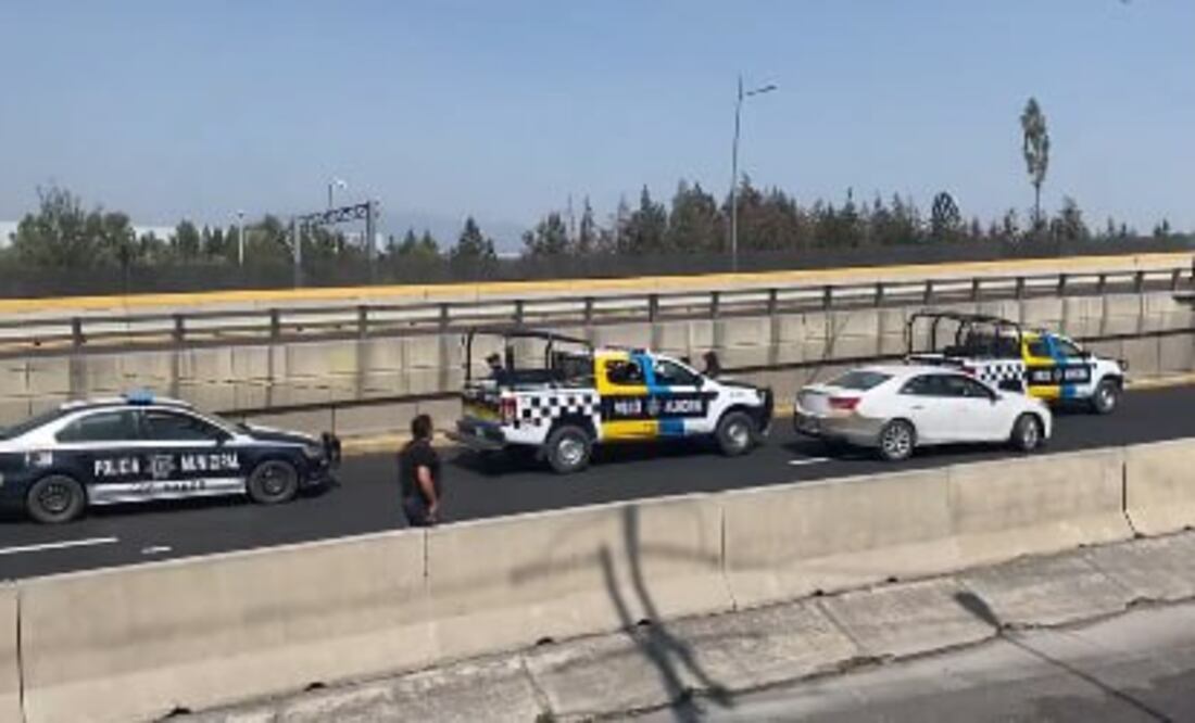 En Coronango se registró un enfrentamiento entre policías y presuntos ladrones | Foto: Captura Redes Sociales