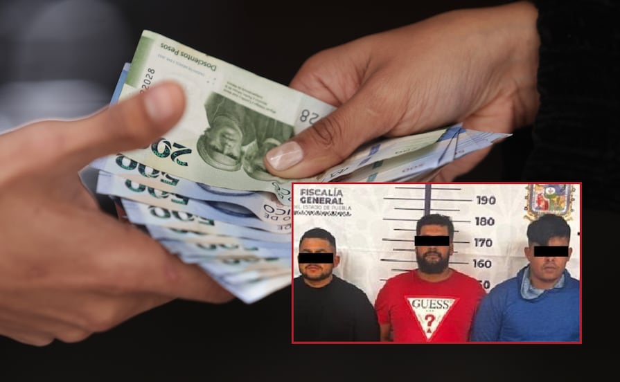 Capturan a 3 extorsionadores en flagrancia en la ciudad de Puebla 