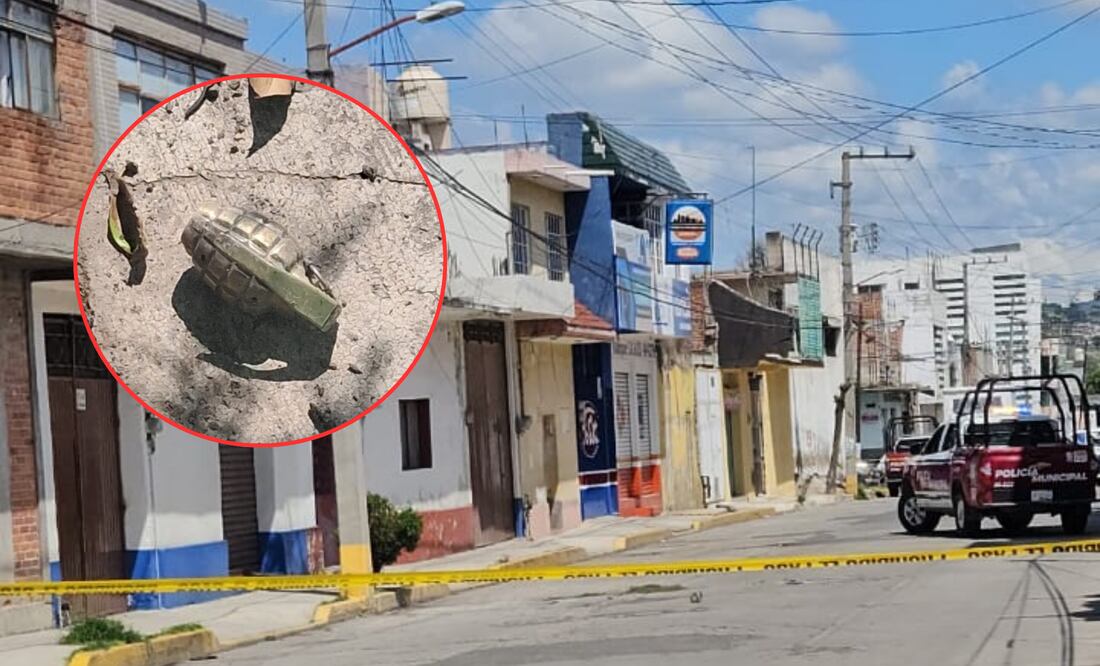 Una granada fue hallada en San Martín Texmelucan | Foto: Especial