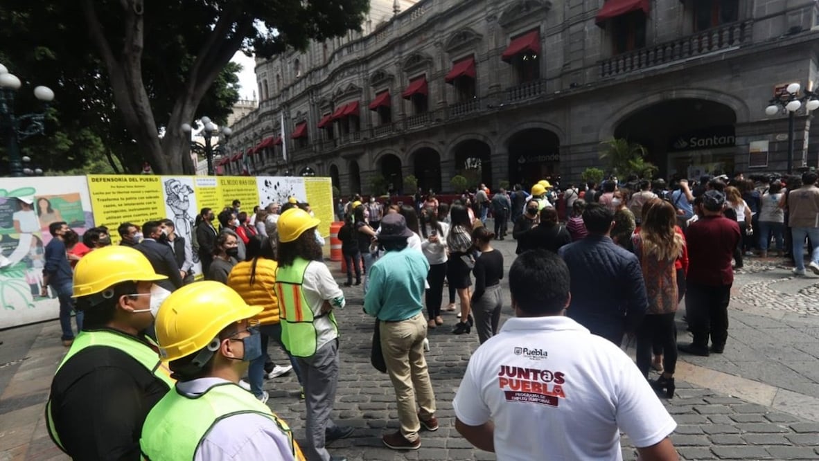 Simulacro Nacional 2021 en Puebla / Foto: Archivo El Universal