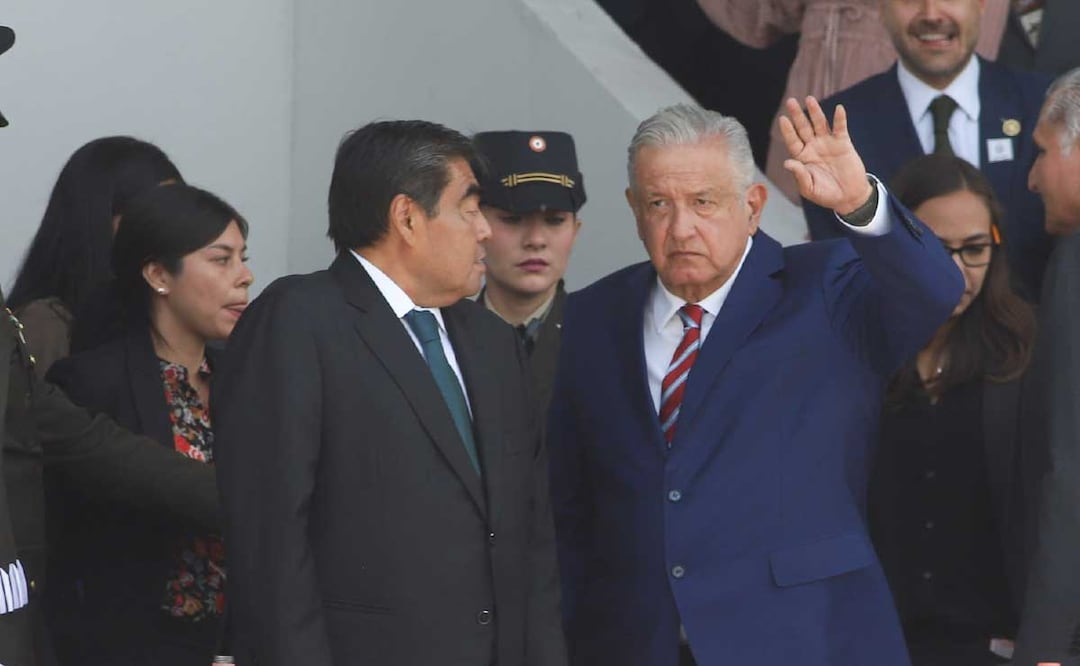 El presidente Andrés Manuel López Obrador fue el primero en dar la noticia oficial sobre la muerte de Miguel Barbosa | Foto: Agencia Es Imagen para El Universal Puebla