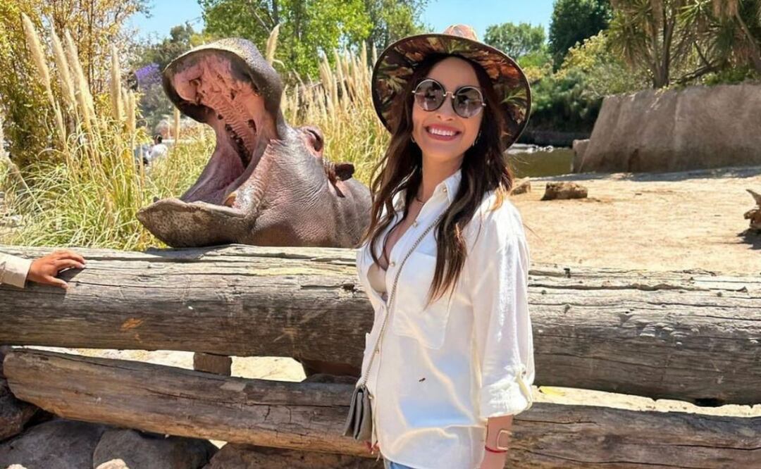 Cynthia Rodríguez, quien está a la espera de su primer hijo, visitó Africam Safari en Puebla. | Foto: Instagram cynoficial