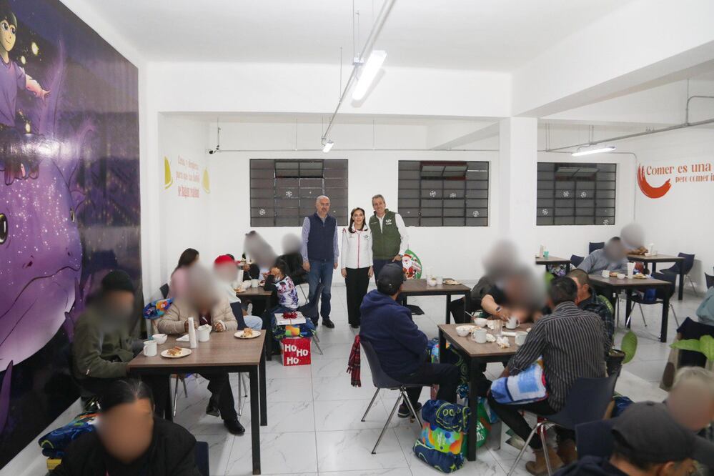 Pepe Chedraui y MariElise Budib visitaron el Dormitorio Municipal | Foto: Ayuntamiento de Puebla