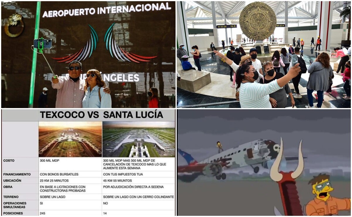 A favor y en contra, así reaccionaron las redes al recorrido por el AIFA