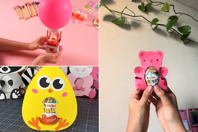 Cómo decorar un huevo Kinder para el 14 de febrero