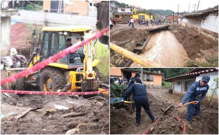 "Aquí vivimos dos deslaves, 4 casas quedaron bajo tierra", relata sobreviviente en Huauchinango 