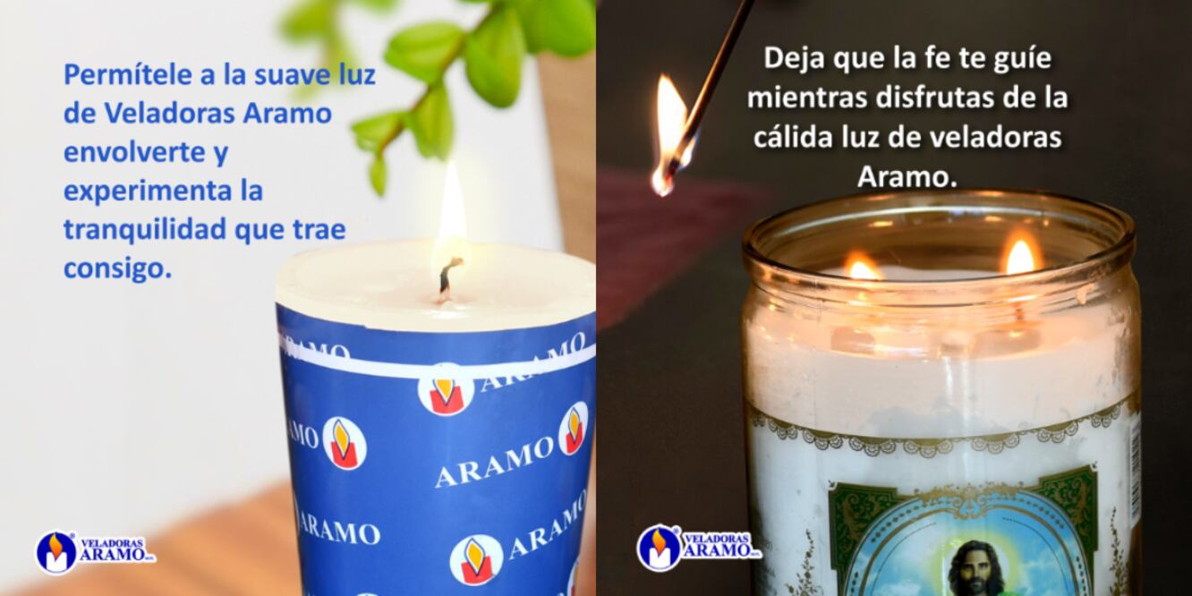 Veladoras Aramo / Foto Redes Sociales  Instagram