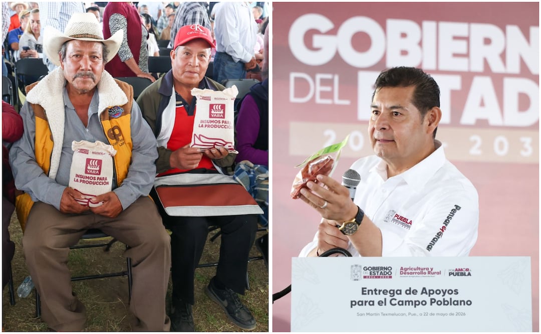Gobierno de Puebla reactiva 200 mil hectáreas del campo con maquinaria y apoyos | Foto: Gobierno de Puebla.