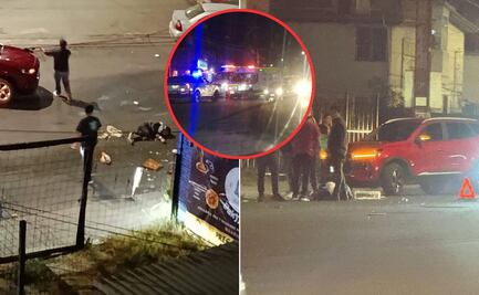 Conductor choca a motociclistas; huye y embiste a peatón en Bulevar Xonacatepec