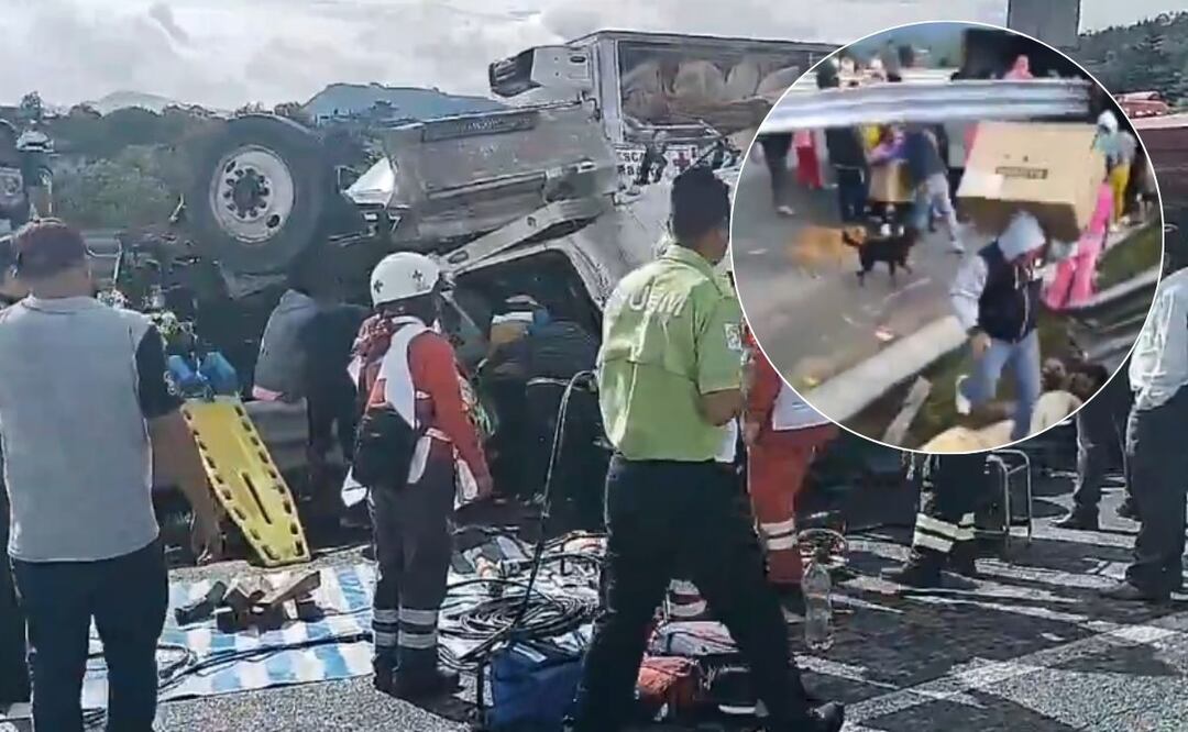 Se registró rapiña tras un aparatoso choque en el Arco Norte | Foto: Redes Sociales
