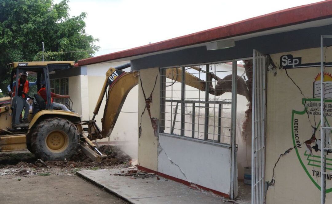 Después del sismo del 2017 varias escuelas tuvieron que ser reconstruidas | Foto: Agencia Es Imagen para El Universal Puebla