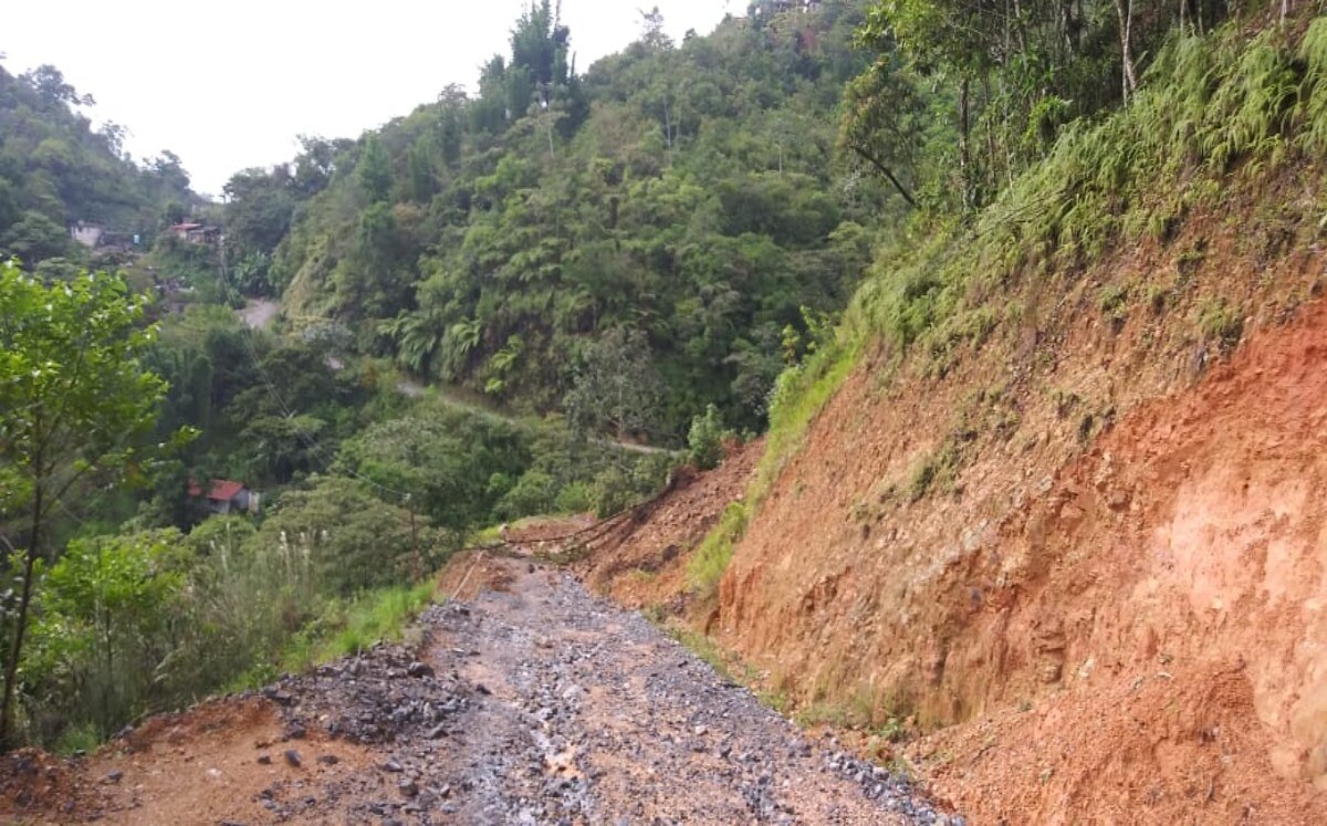 En el deslave ocurrido en el tramo carretero de Pahuatlán-Honey no se reportaron personas lesionadas ni fallecidas. 

Foto: Producción El Universal Puebla