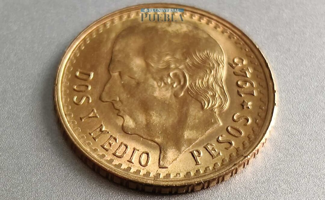 Moneda de dos y medio pesos oro. Foto: Demian Magallán