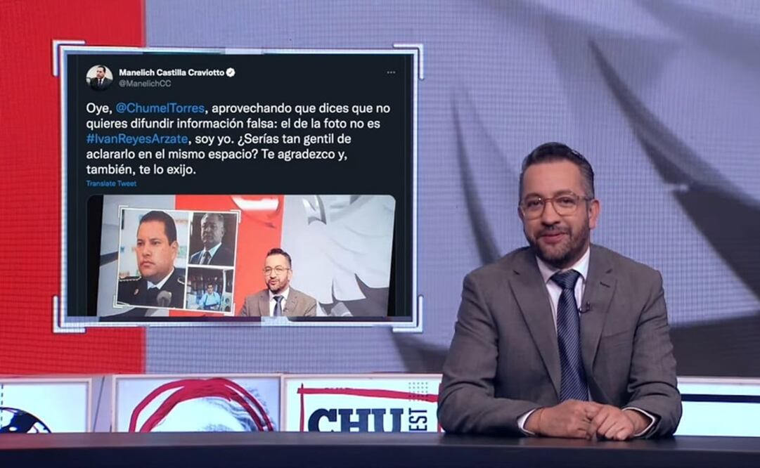 “Googleamos mal la foto”: Tunden a Chumel Torres por confundir foto de Manelich Castilla con Iván Reyes Arzate