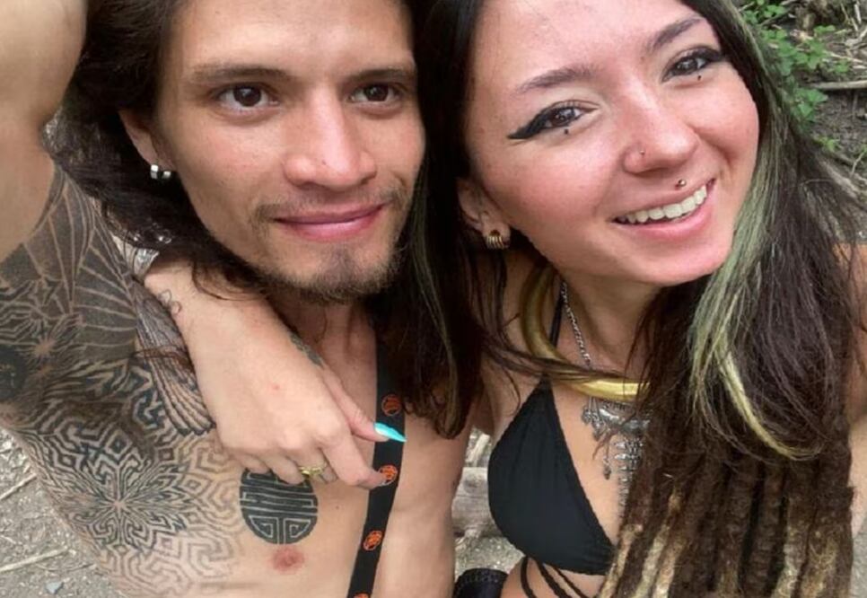 Orión Hernández, novio de la tatuadora alemana Shani Louk, se encontraba con ella en un rave al que llegó gente de Hamas y secuestró y asesinó a asistentes, incluyendo Louk. FOTO: INSTAGRAM