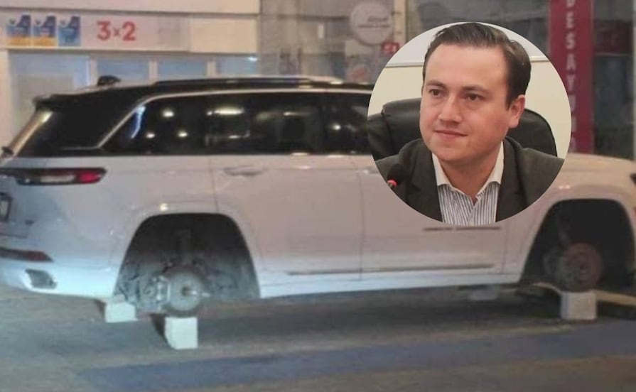 Roban las 4 llantas a camioneta del diputado federal Ignacio Mier en Puebla