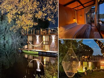 Escápate a las cabañas sobre el agua más lujosas de Puebla
