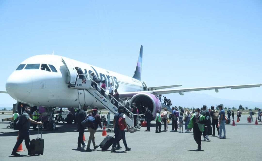 Avanzan las negociaciones para que Volaris opere una conexión entre Puebla y Chiapas | Foto: Agencia Es Imagen para El Universal Puebla