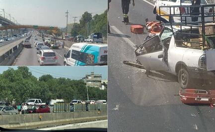 Choque múltiple provoca cierre parcial en la autopista México-Puebla