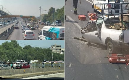 Choque múltiple provoca cierre parcial en la autopista México-Puebla