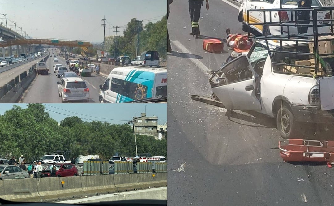 Capufe reporta reducción de carriles por accidente en la autopista México-Puebla | Foto: RRSS
