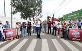 Pepe Chedraui entrega la rehabilitación vial en la colonia Vicente Guerrero