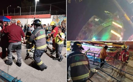 VIDEO Terror en la feria de Lomas de Castillotla, juego mecánico lanza a 3 personas al vacío