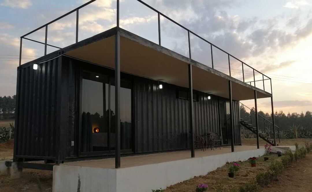 En Zacatlán hay un nuevo concepto de hospedaje en estos contenedores de las cabañas Las Nilas | Facebook Cabañas Las Nilas