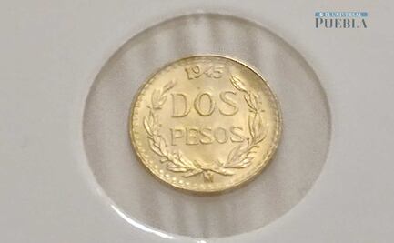 Moneda de Dos Pesos oro. El famoso 'quinto' que hoy se cotiza en 2 mil pesos.
