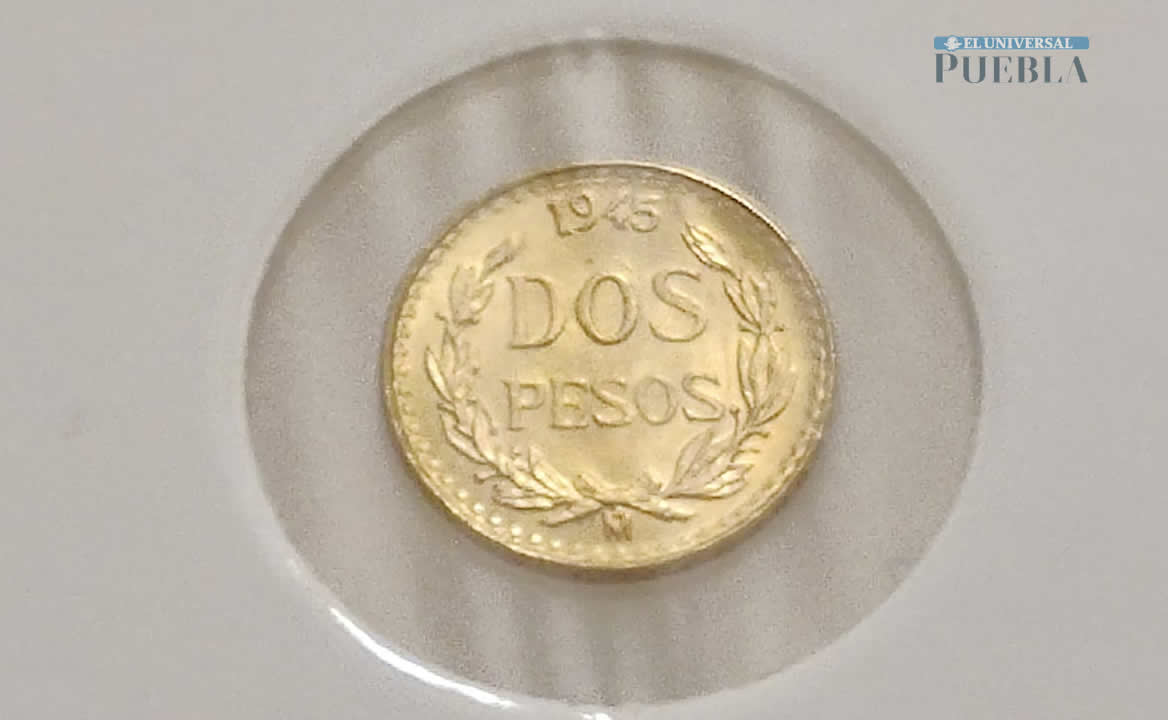 Moneda de Dos Pesos oro. El famoso 'quinto' que hoy se cotiza en 2 mil pesos.