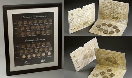 Colección de 38 monedas conmemorativas de 5 pesos se cotiza en $2,500