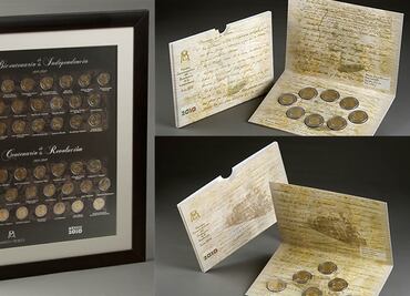 Colección de 38 monedas conmemorativas de 5 pesos se cotiza en $2,500