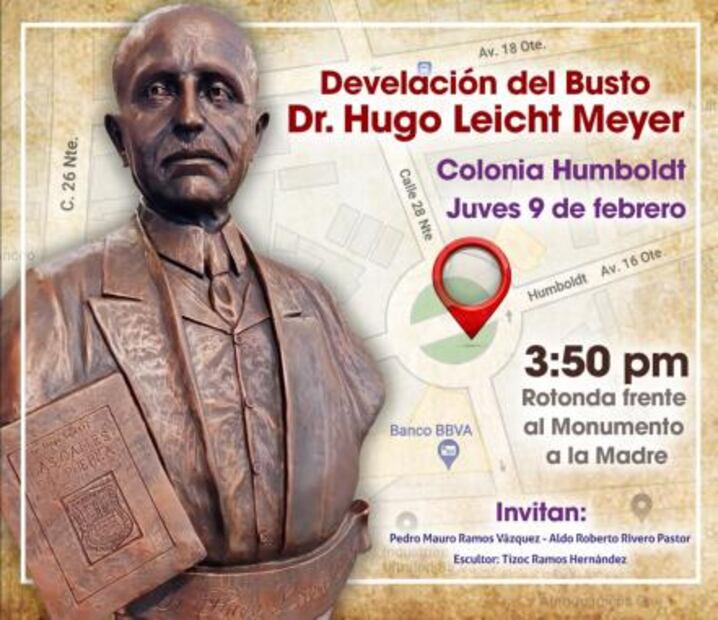 Reconocen al historiador Hugo Leicht con la develación de un busto