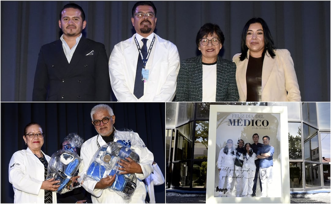 La rectora de la BUAP, Lilia Cedillo, entregó reconocimientos a médicas y médicos del Hospital Universitario de Puebla por su labor y compromiso con la salud | Foto: BUAP