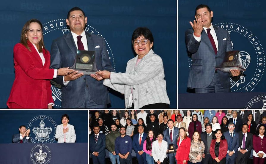 Lilia Cedillo reconoce a Armenta como exalumno destacado de la Facultad de Administración