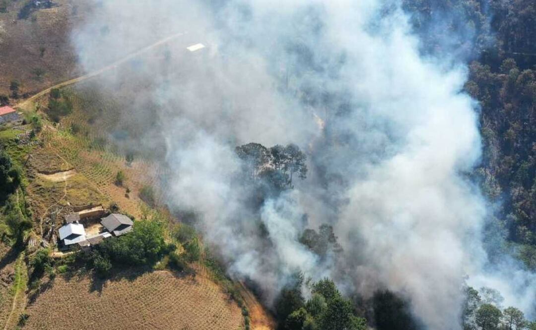 Según datos del Monitoreo de Incendios de la Comisión Nacional Forestal, en la entidad poblana están activos dos incendios | Foto: Agencia Es Imagen para El Universal Puebla