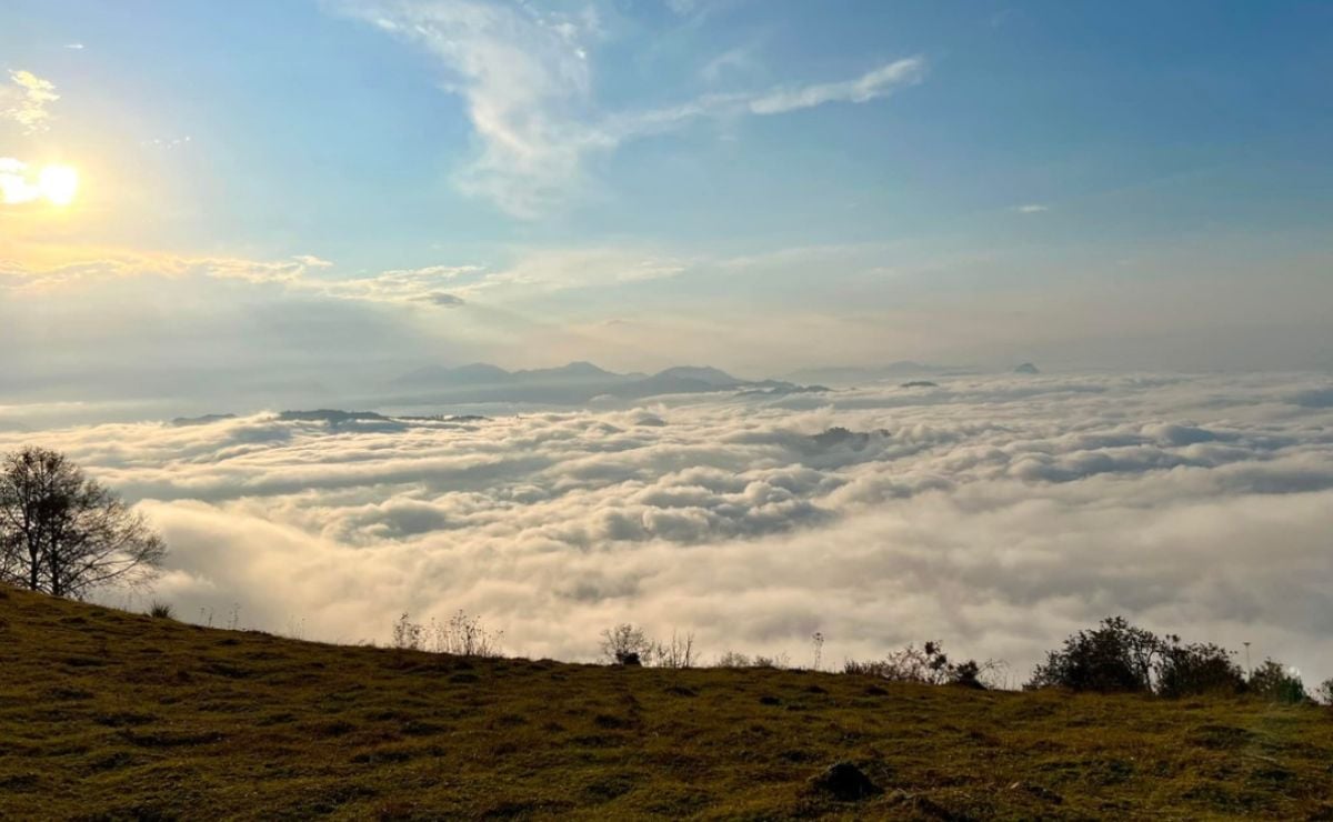 Cerro de Tomaquilo en Puebla, el lugar donde puedes tocar las nubes