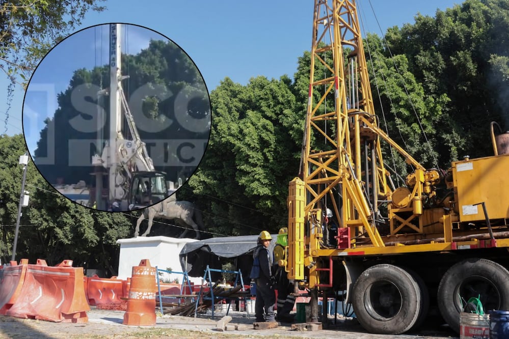 Las obras de construcción de la estación CENHCH del Cablebús avanzan | Foto: Captura de video Sicom Noticias / EsImagen